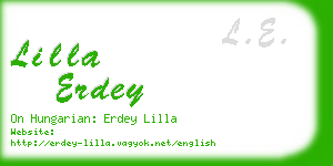 lilla erdey business card